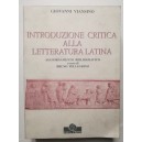 Giovanni Viansino, Introduzione critica alla letteratura latina